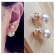 Anting Cliche Pearl Gold