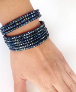 Gelang Suede Dark Blue
