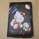 Leather Case Hello Kitty hitam