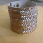Gelang Leather Gold