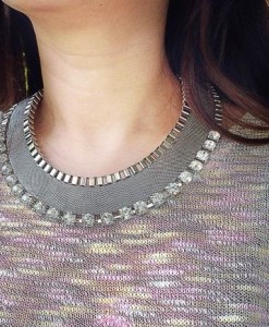Kalung Strass Diamond Silver