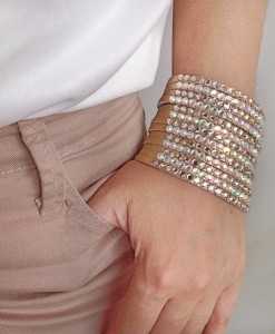 Gelang Leather Gold