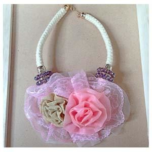 Kalung Rose Pink Lace