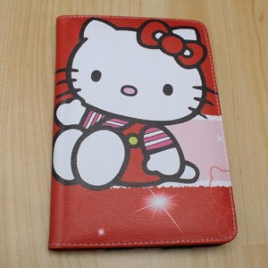 Leather Case Hello Kitty merah