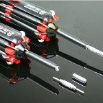 Obeng Serbaguna 8 in 1 Screwdriver Flashlight Senter LED Multifungsi